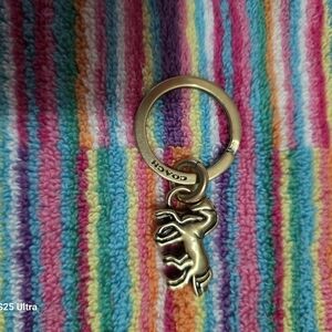 Coach Gold Horse Charm Key Ring